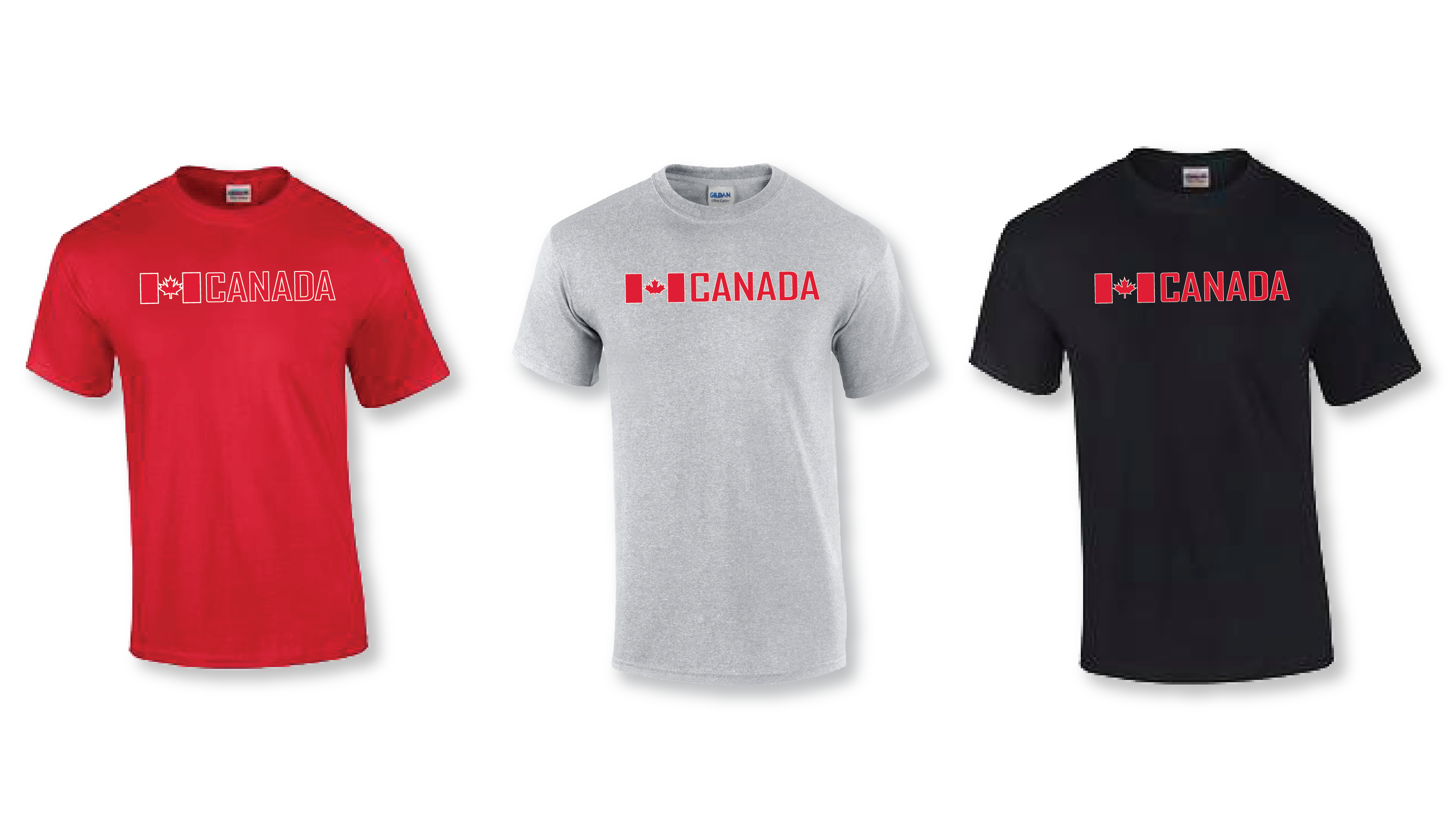 Canada Flag Strip Teeshirt