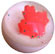 Canada rubber ball with 3D maple leaf inside