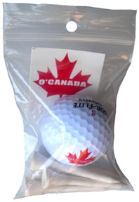 O'Canada Golf Ball and Tees