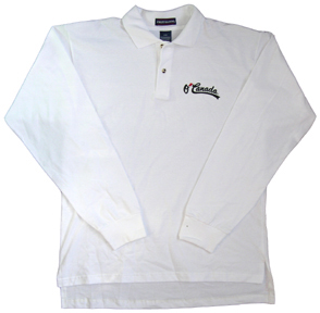 O'Canada Long-Sleeve Golf Shirt (white)