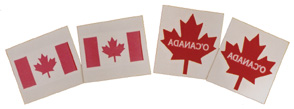 O'Canada Tattoos (Canada flag and maple leaf)