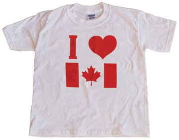 I Love Canada& T-shirt